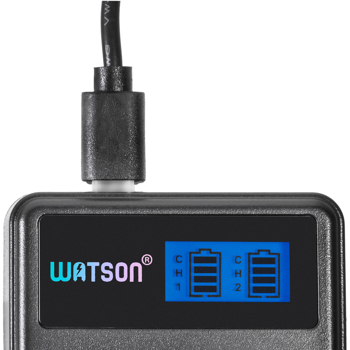 Cargador Watson Mini Duo USB-C para Sony NP-FZ100 - vista lateral