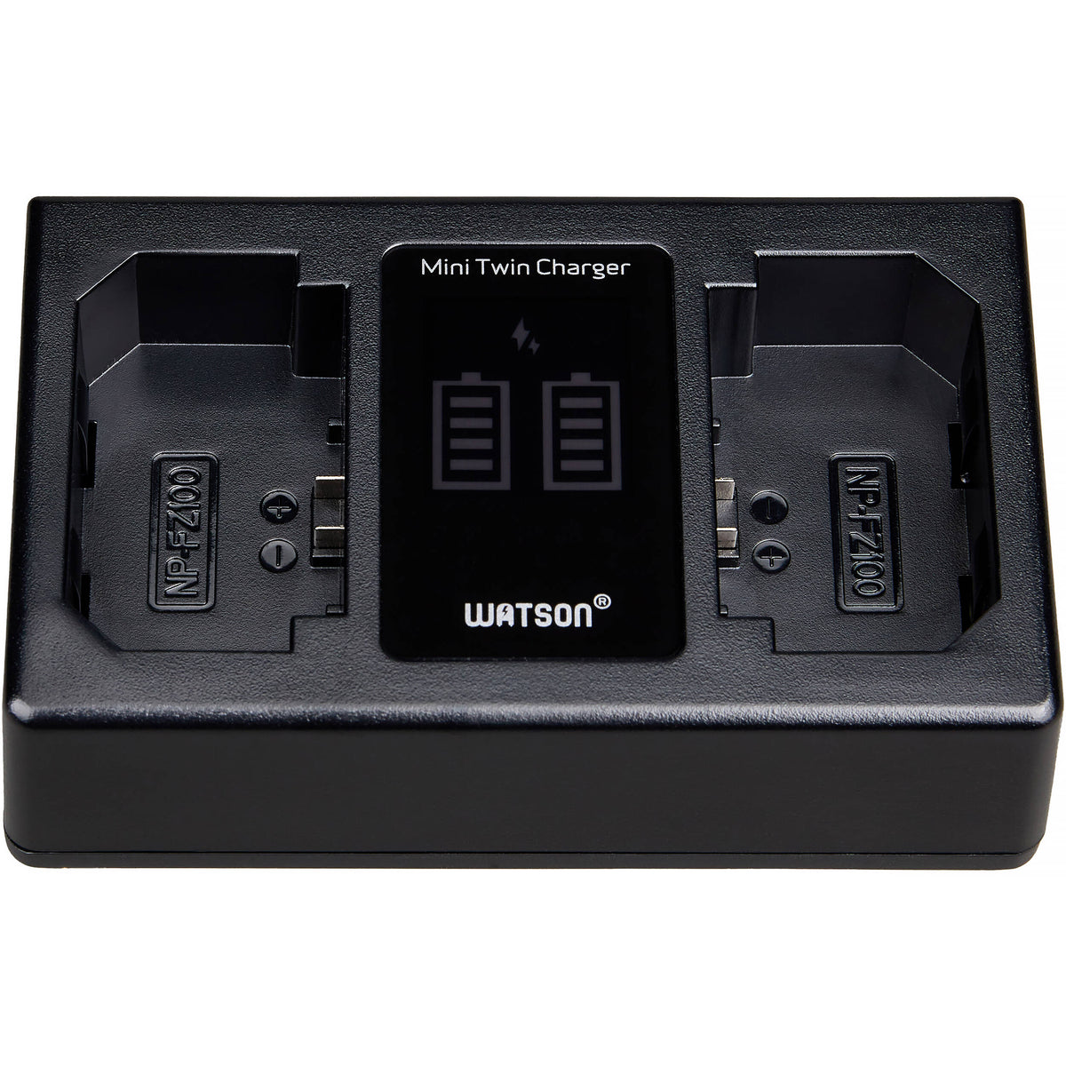 Cargador Watson Mini Twin para NP-FZ100 - puertos y conexiones
