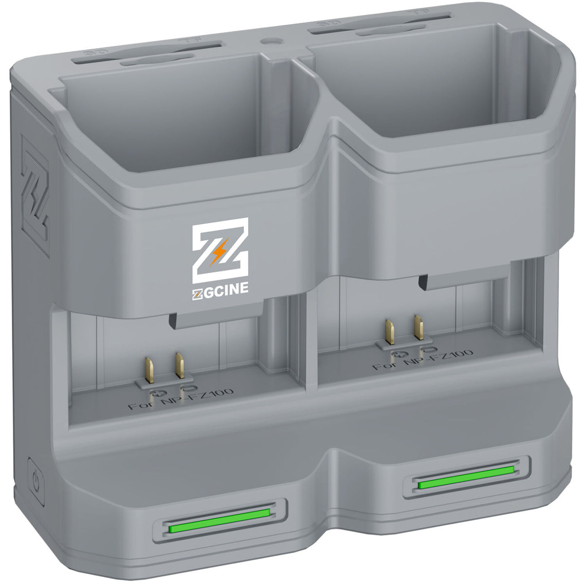 Cargador ZGCINE PC2-FZ100 Travel Charging Case para NP-FZ100 (Gray) - vista frontal
