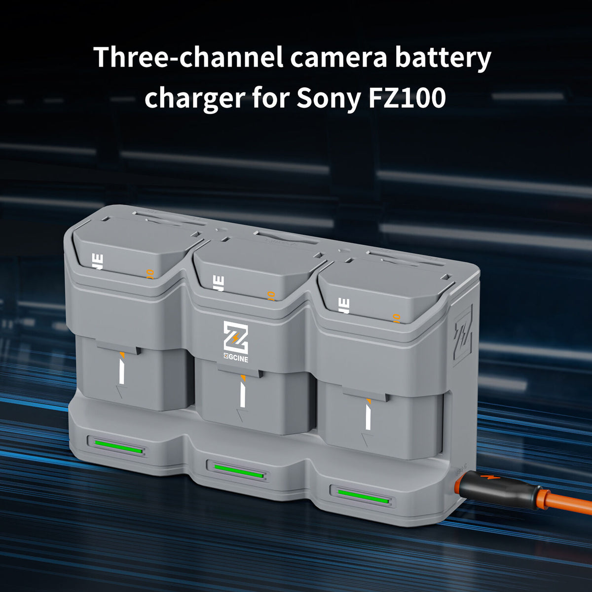 Cargador ZGCINE PC3-FZ100 Travel Charging Case para NP-FZ100 (Gray) - contenido de la caja