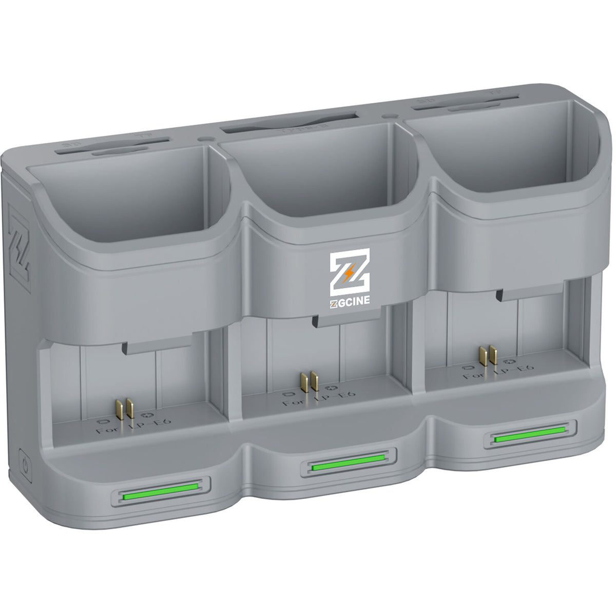 Cargador ZGCINE PC3-LPE6 Travel Charging Case para LP-E6/N/NH/E6P (Gray) - vista principal