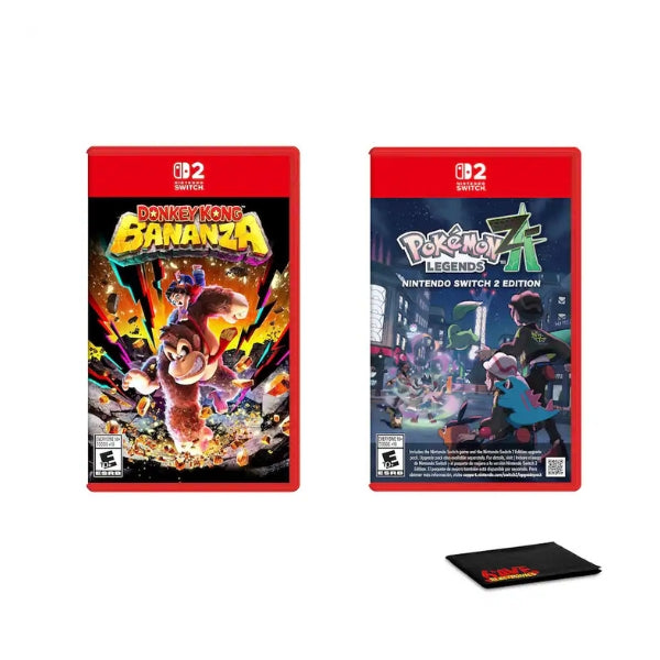 combo-de-videojuegos-nintendo-switch-2-donkey-kong-bananza-pokemon-legends-z-a