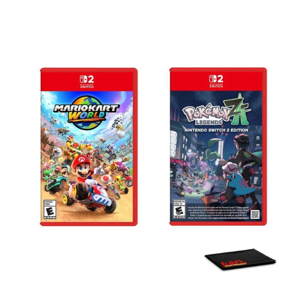 combo-de-videojuegos-nintendo-switch-2-mario-kart-world-pokemon-legends-z-a