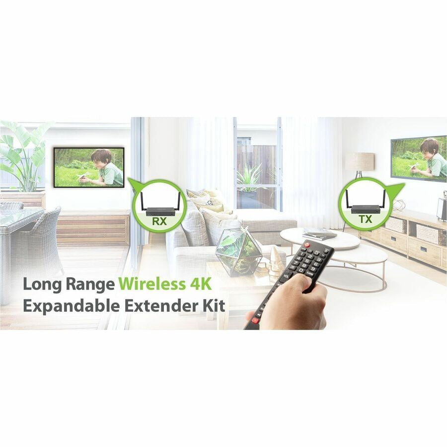 Conmutador AV IOGEAR Long Range Wireless 4K Video Transmitter and Receiver Kit - vista 5