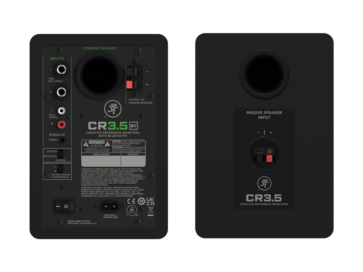 Conmutador AV Mackie CR3.5BT Powered Studio Monitors - vista 3