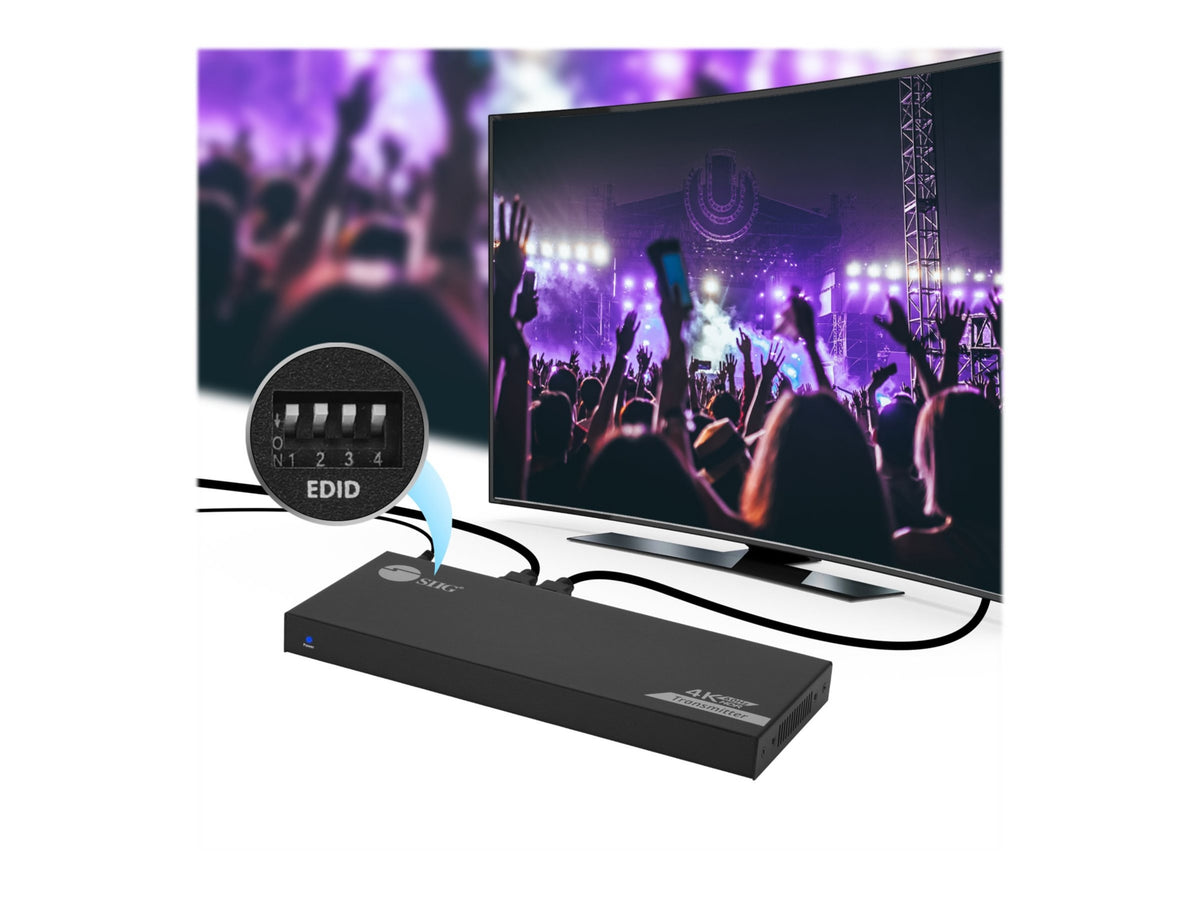 Conmutador AV SIIG 1x2 HDMI Splitter Over Cat6/7 Extender - vista 6