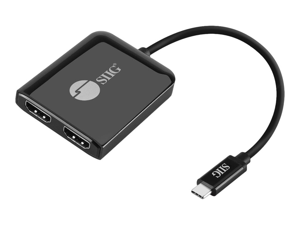 Conmutador AV SIIG 1x2 USB-C to HDMI 4K60 MST Hub Splitter - vista 1