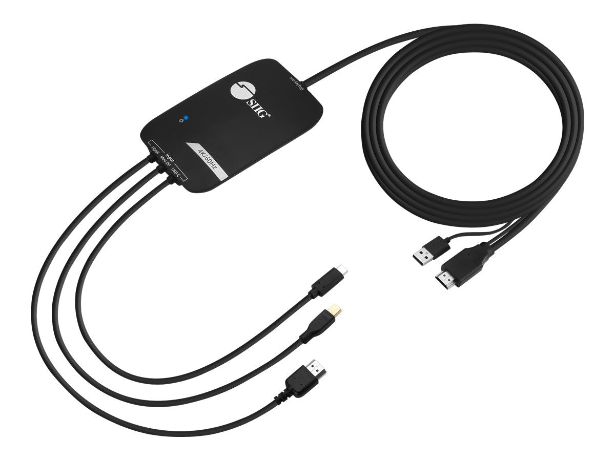 Conmutador AV SIIG 3x1 HDMI 4K Multi format Presentation Switcher - vista 1