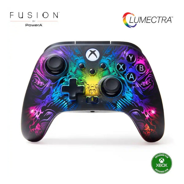 control-inalambrico-gaming-powera-fusion-pro-lumectra-rgb-para-xbox-series-x|s-y-xbox-one-negro