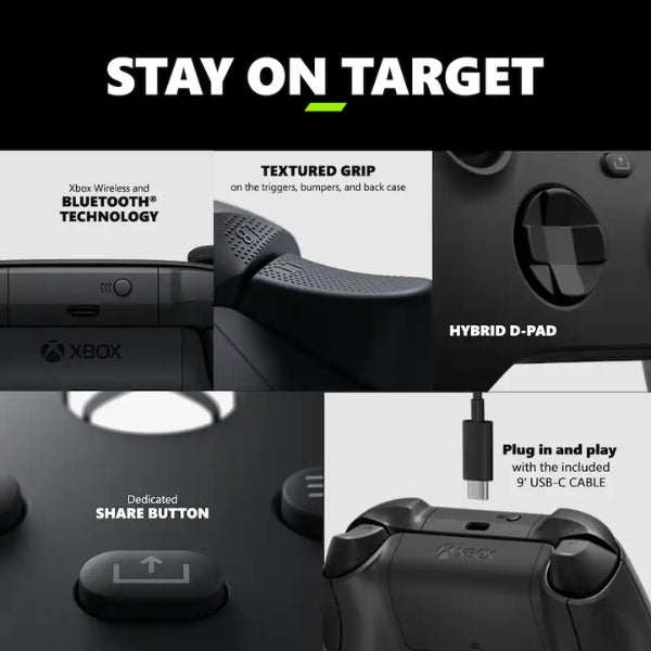 Control inalámbrico Microsoft Xbox Bluetooth con cable USB-C para Xbox
