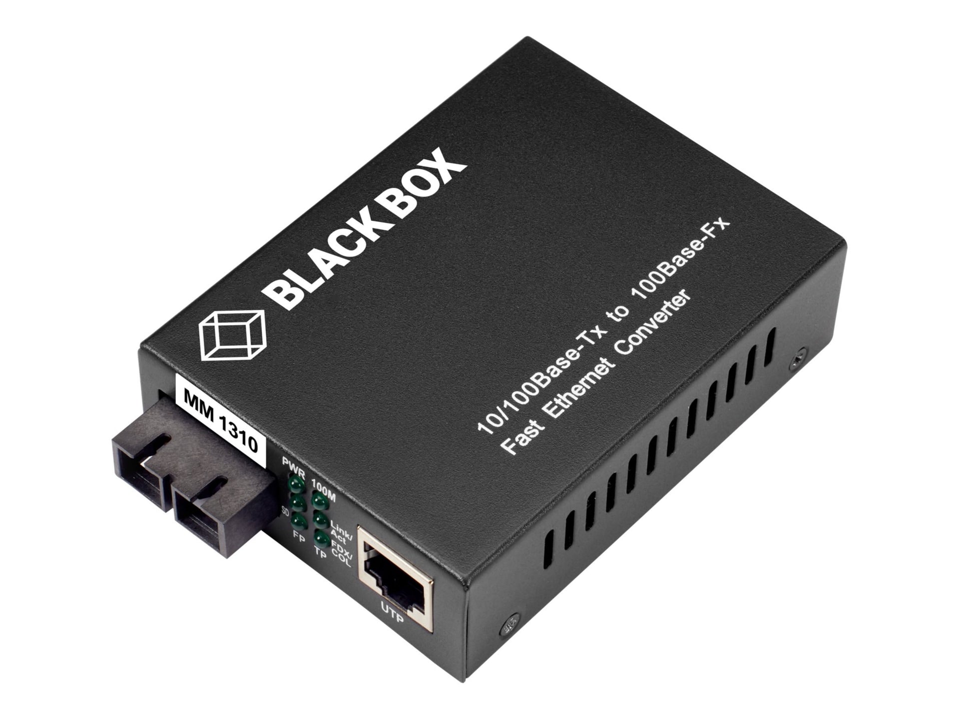 Convertidor de Medios Black Box Pure Networking Copper to Fiber Media Converter 10/100BASE-TX to 100BASE-FX - vista 2
