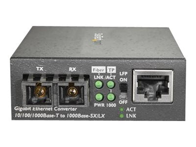 Convertidor de Medios StarTech.com StarTech Single-Mode (SM) SC Fiber Media Converter - vista 2