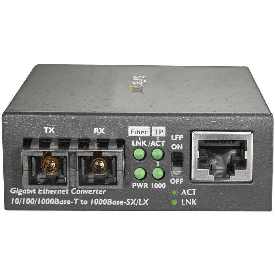 Convertidor de Medios StarTech.com StarTech Single-Mode (SM) SC Fiber Media Converter - vista 4