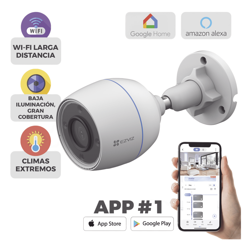 Cámara Bala WiFi EZVIZ CS-H3C 30 m