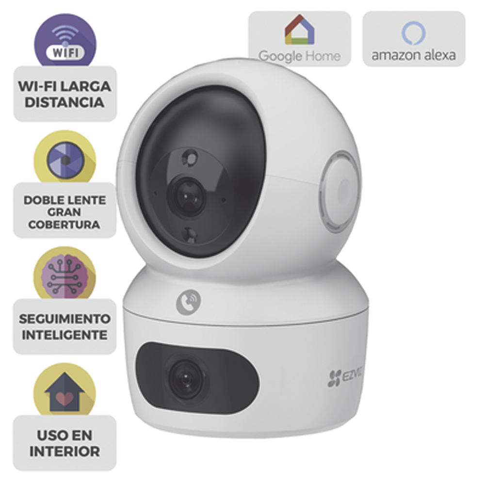 Cámra PT WiFi 2K Dual EZVIZ CS-H7C 512 GB