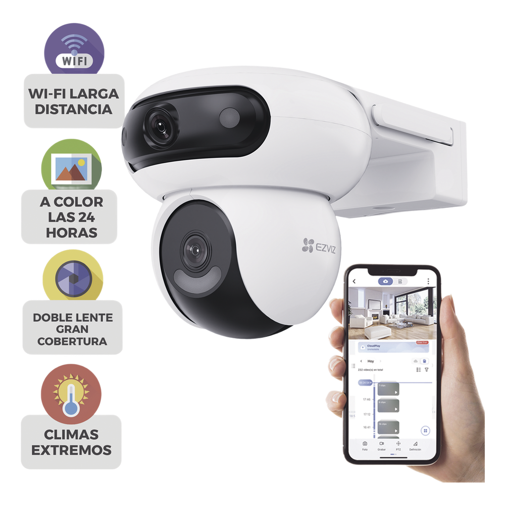 Cámara PT Doble Lente EZVIZ CS-H90