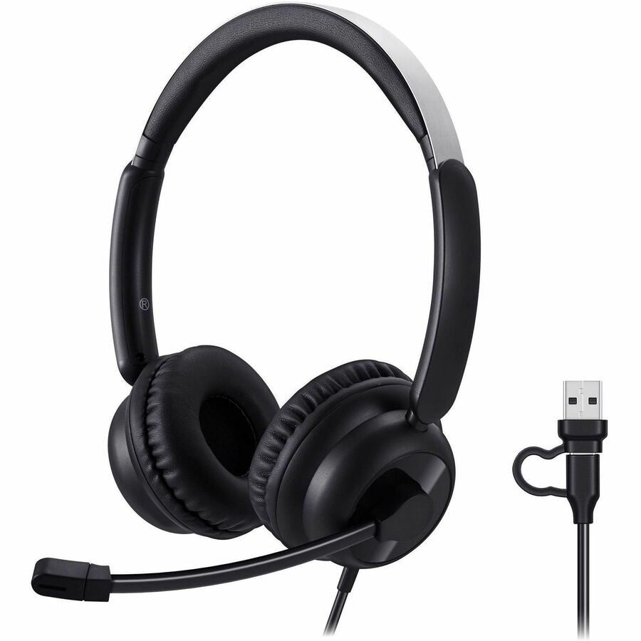 Diadema con Micrófono Adesso USB-C & USB-A Headset - vista 1