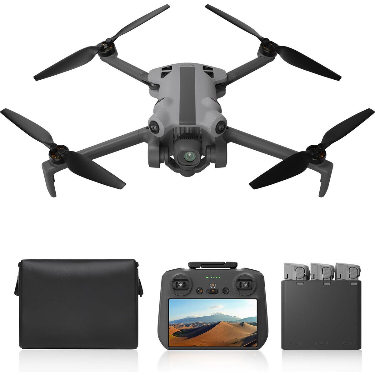 Dron SKYROVER X1 Fly More Combo con Control de Pantalla Gris