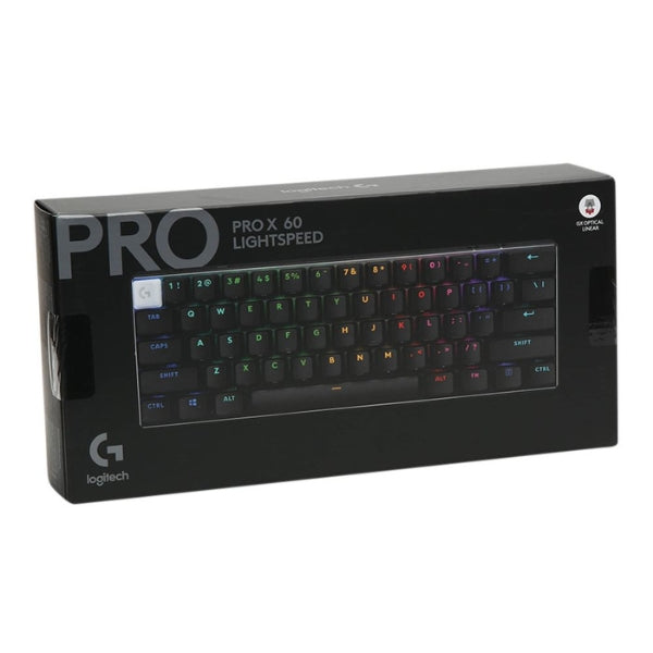 eclado - Gaming - Logitech - G - PRO - X - 60 - LIGHTSPEED - Inalámbrico - Cableado - RGB - 60% - con - Switches - GX - Optical - Linear - 920-012164 - Negro