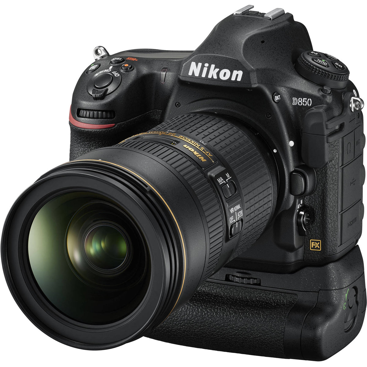 Empuñadura Nikon MB-D18 Multi - vista lateral