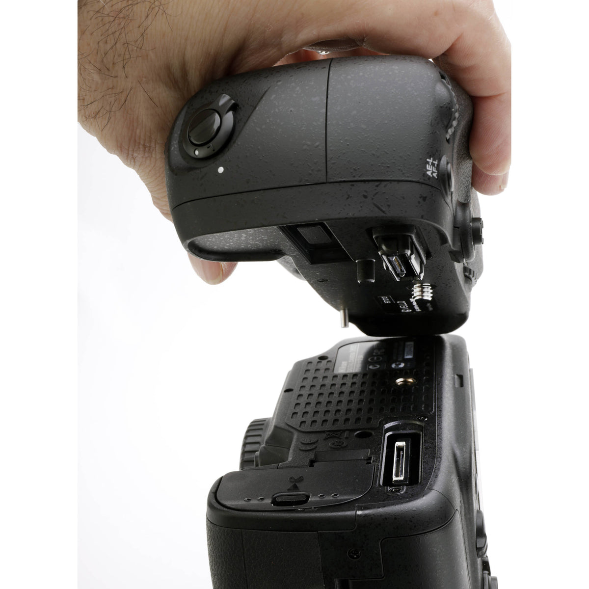 Empuñadura Vello BG-N10 para Nikon D600 & D610 - en uso