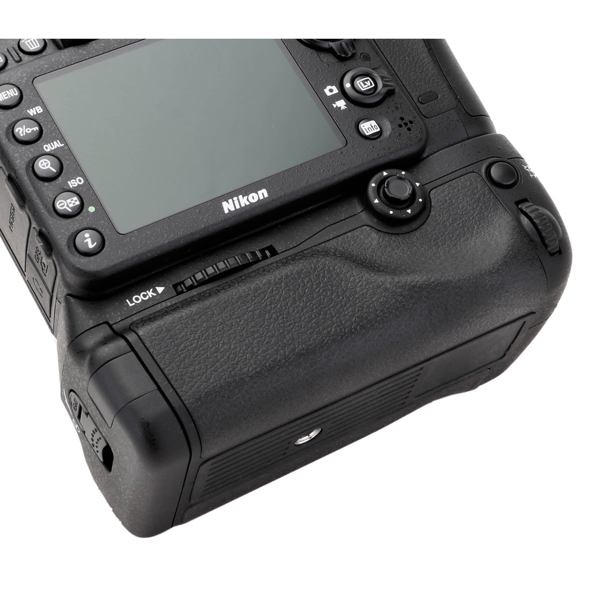 Empuñadura Vello BG-N11 para Nikon D7100 & D7200 - puertos y conexiones