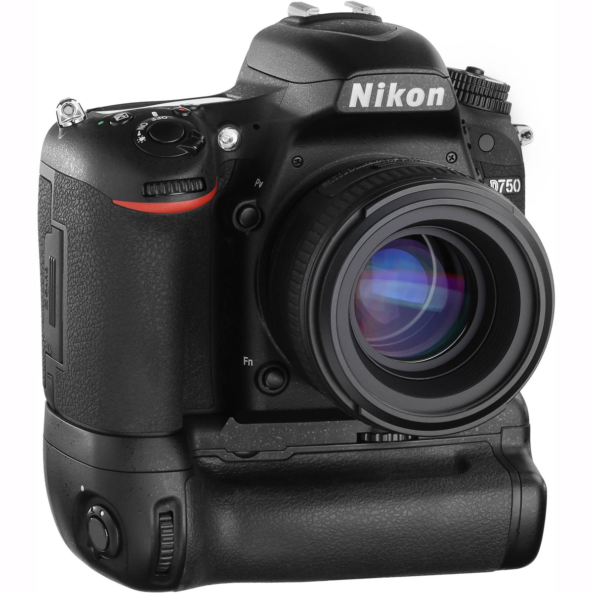 Empuñadura Vello BG-N15-2 para Nikon D750 - vista frontal