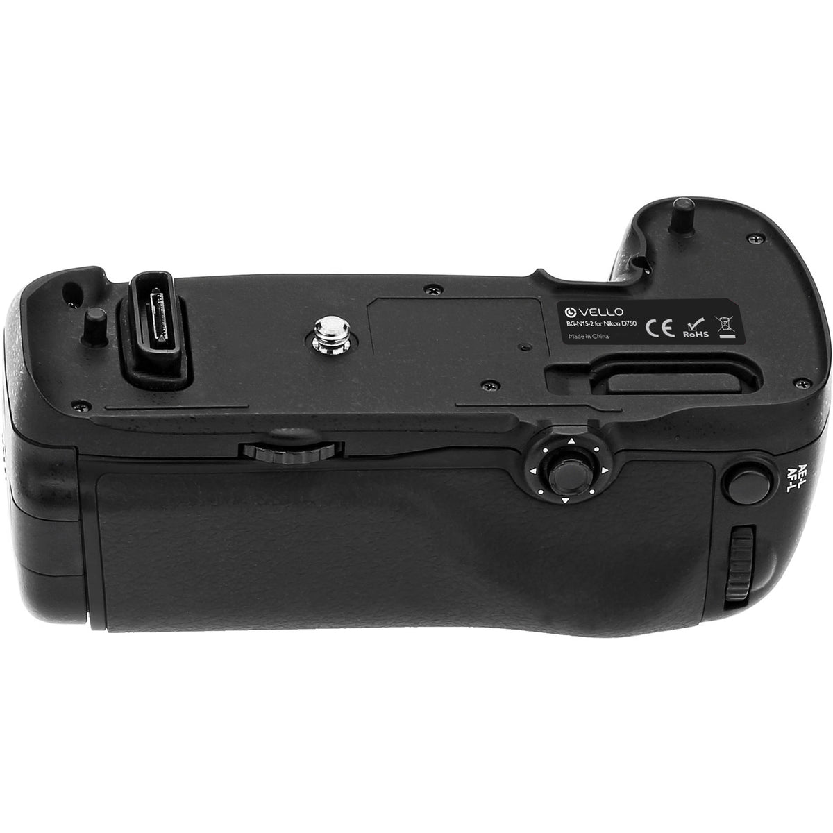 Empuñadura Vello BG-N15-2 para Nikon D750 - puertos y conexiones
