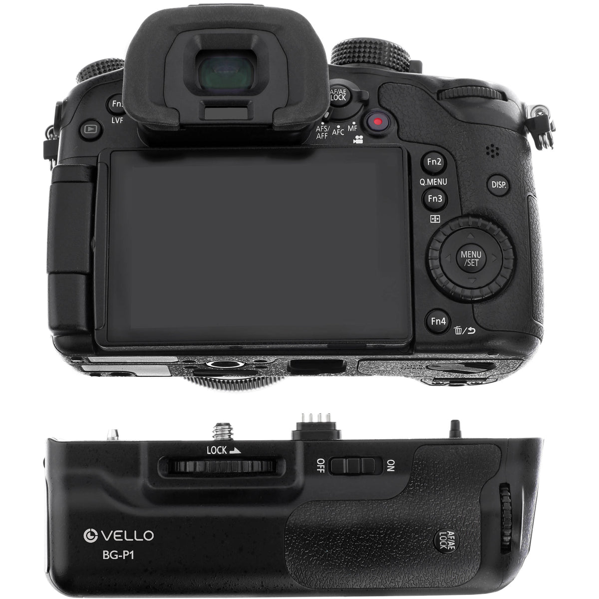 Empuñadura Vello BG-P1 para Panasonic Lumix GH3 y GH4 - contenido de la caja