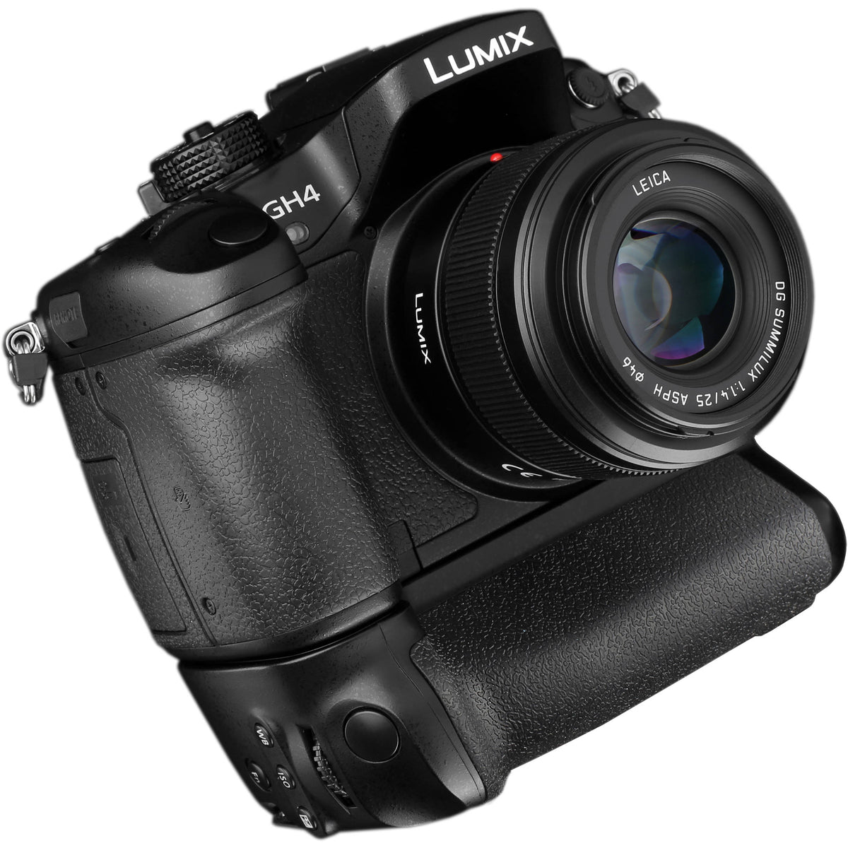 Empuñadura Vello BG-P1 para Panasonic Lumix GH3 y GH4 - en uso