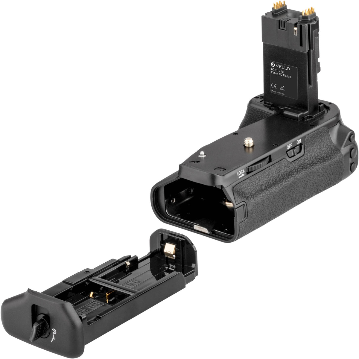 Empuñadura Vello para Canon EOS 6D Mark II - vista lateral