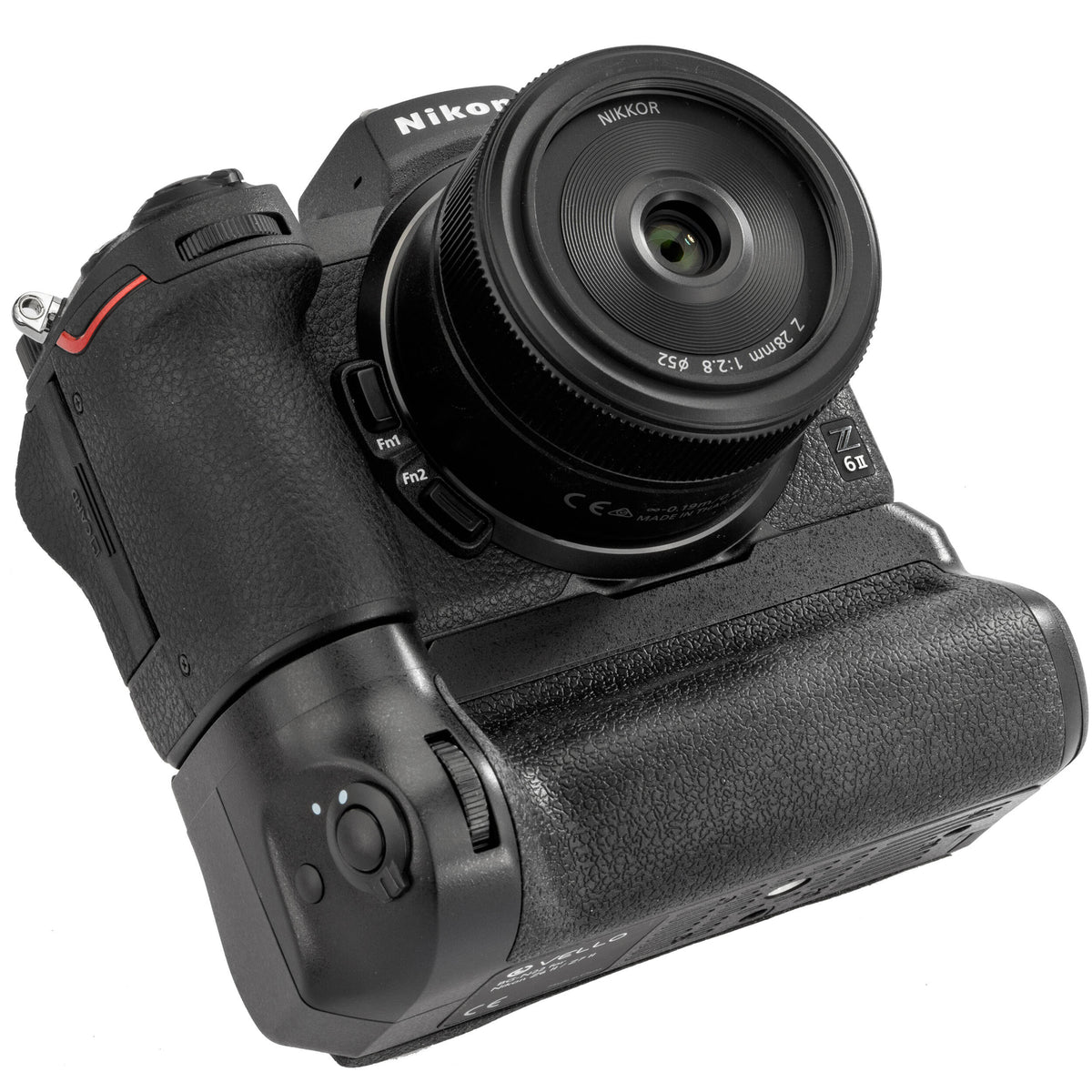 Empuñadura Vello para Nikon Z6 II y Z7 II - en uso