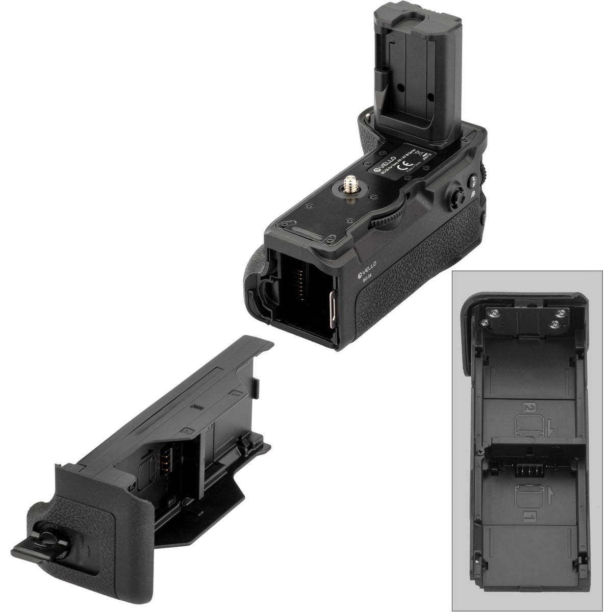 Empuñadura Vello para Sony a7 III Series - puertos y conexiones