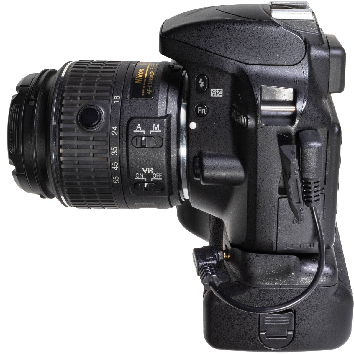 Empuñadura Vello Shutter Release Cable para Select Nikon-Style Grips - vista frontal