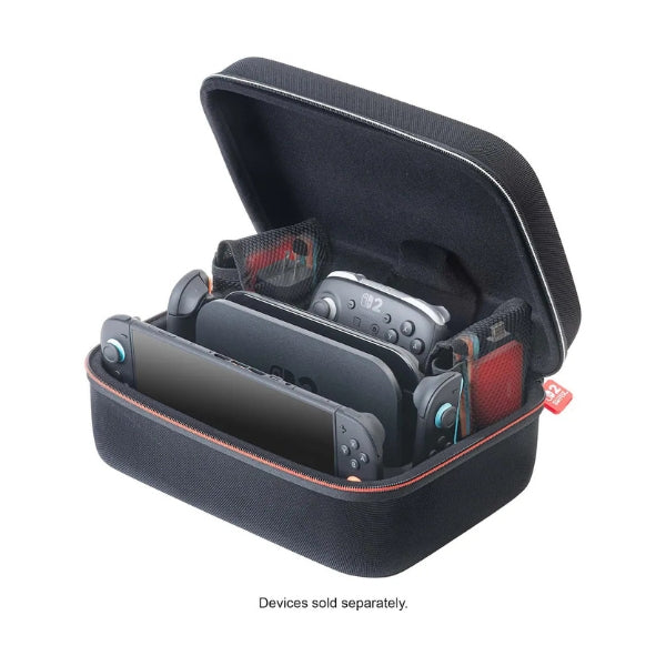 estuche-de-transporte-rds-industries-game-traveler-deluxe-complete-system-case-rigido-con-compartimentos-para-nintendo-switch-2-switch-y-oled-negro