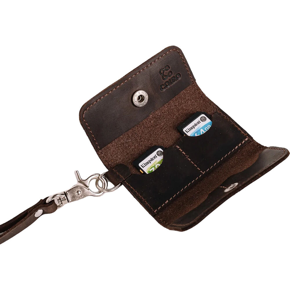 Estuche para Tarjetas Coiro Terra 4-ranuras (Brown) - vista frontal