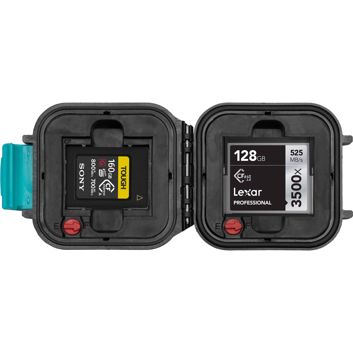 Estuche para Tarjetas HPRC 1100 Hard Case con Memory - vista frontal