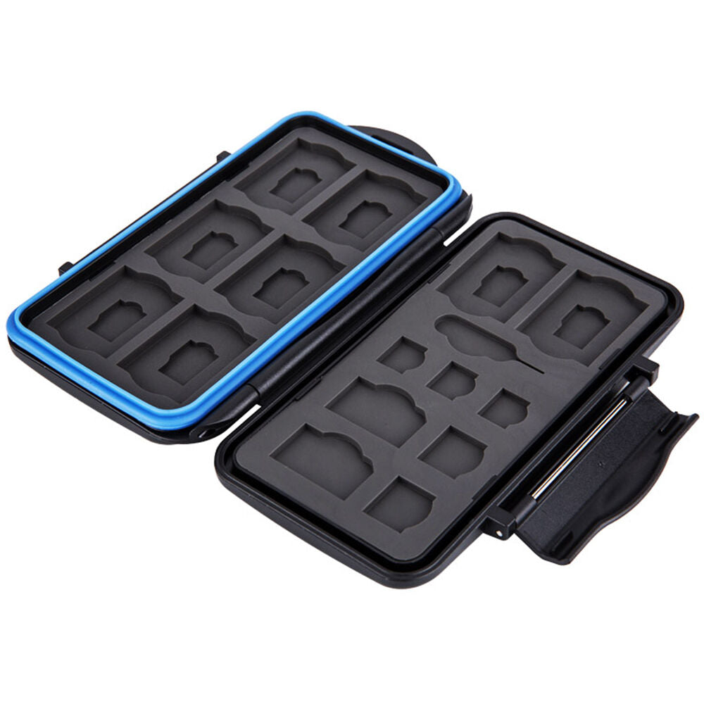 Estuche para Tarjetas JJC con para 8 SD y 8 microSD - vista trasera