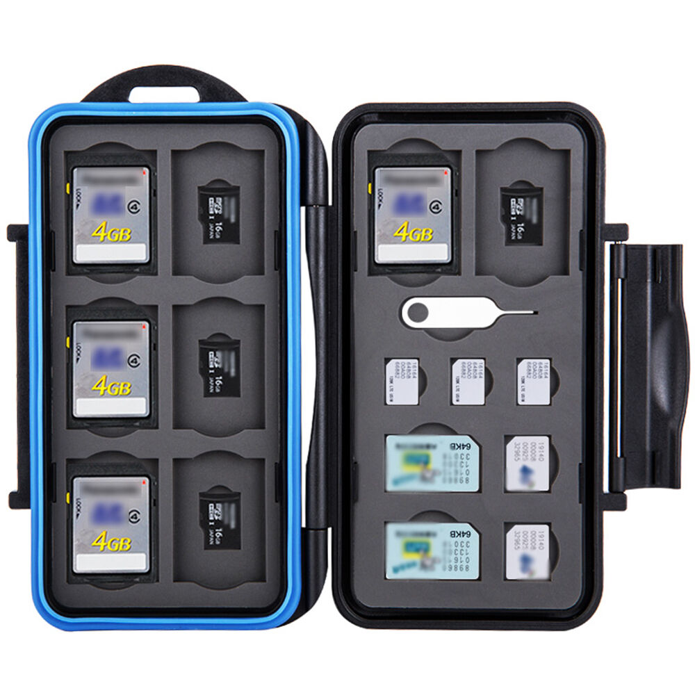 Estuche para Tarjetas JJC con para 8 SD y 8 microSD - detalle