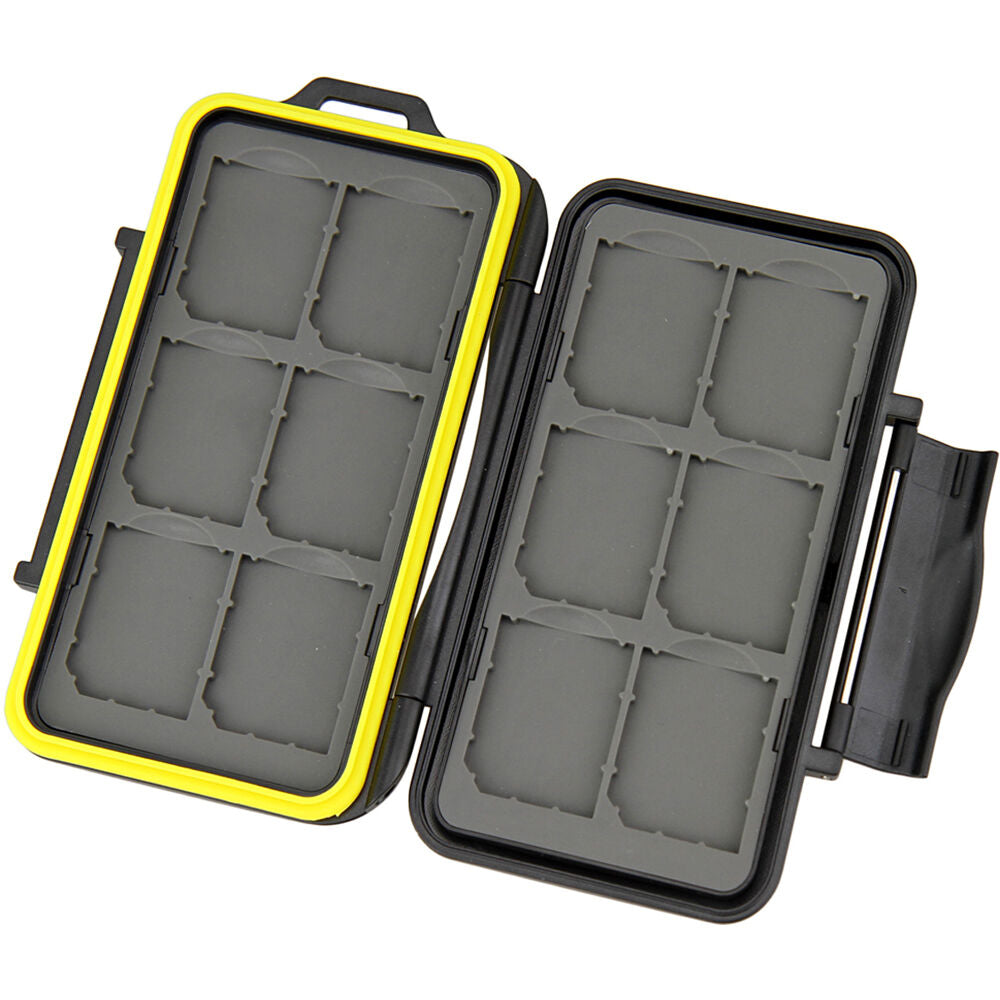Estuche para Tarjetas JJC (Negro) MC-SD12 - vista frontal