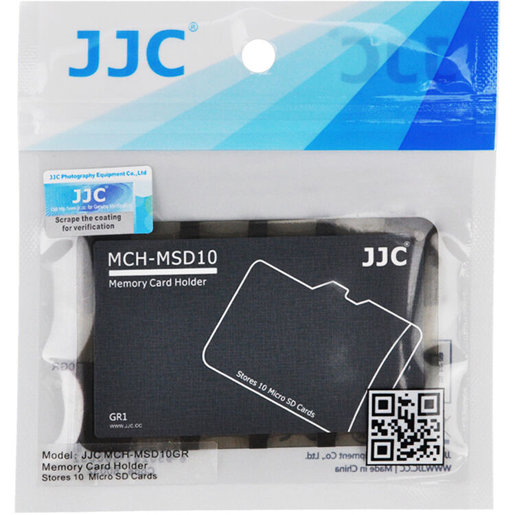 Estuche para Tarjetas JJC (Negro) MCH-MSD10GR - detalle