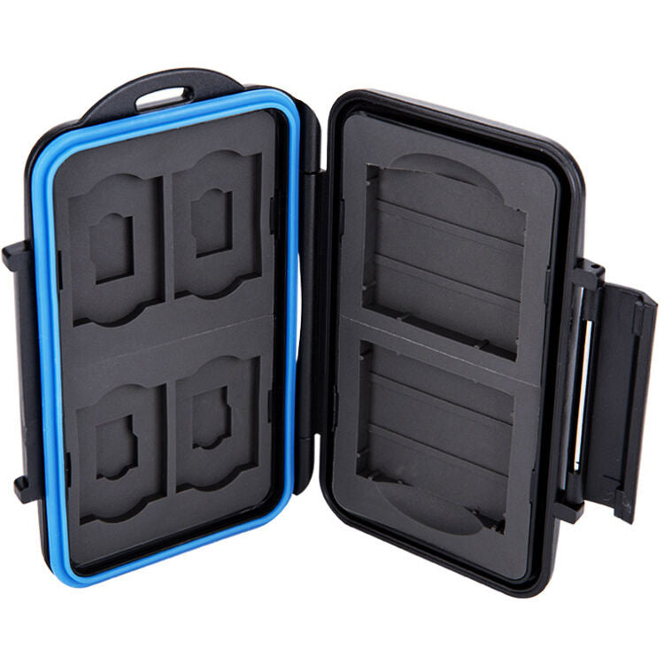 Estuche para Tarjetas JJC para 2 CF, 4 SD & 4 microSD - contenido de la caja