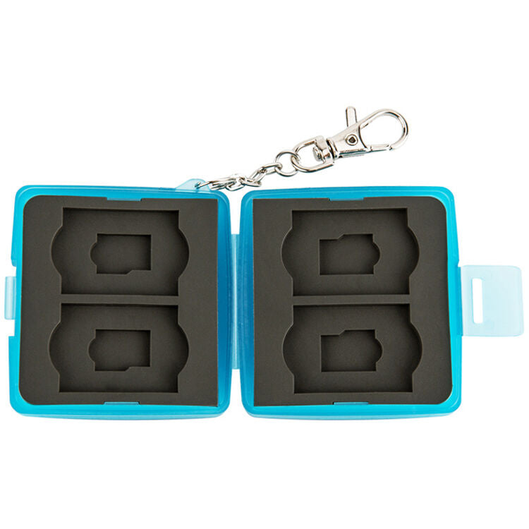 Estuche para Tarjetas JJC para 4 SD y 4 microSD (Azul) - puertos y conexiones