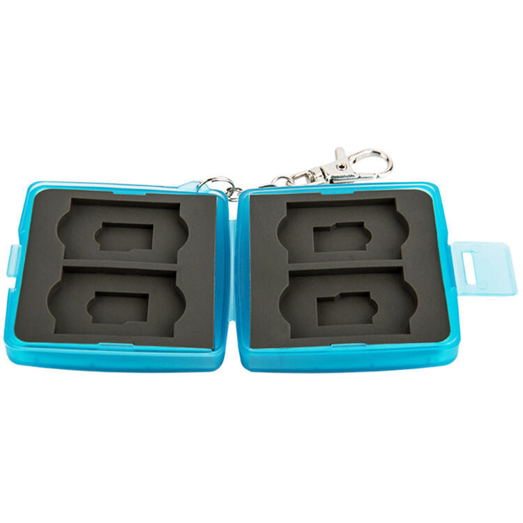 Estuche para Tarjetas JJC para 4 SD y 4 microSD (Azul) - detalle