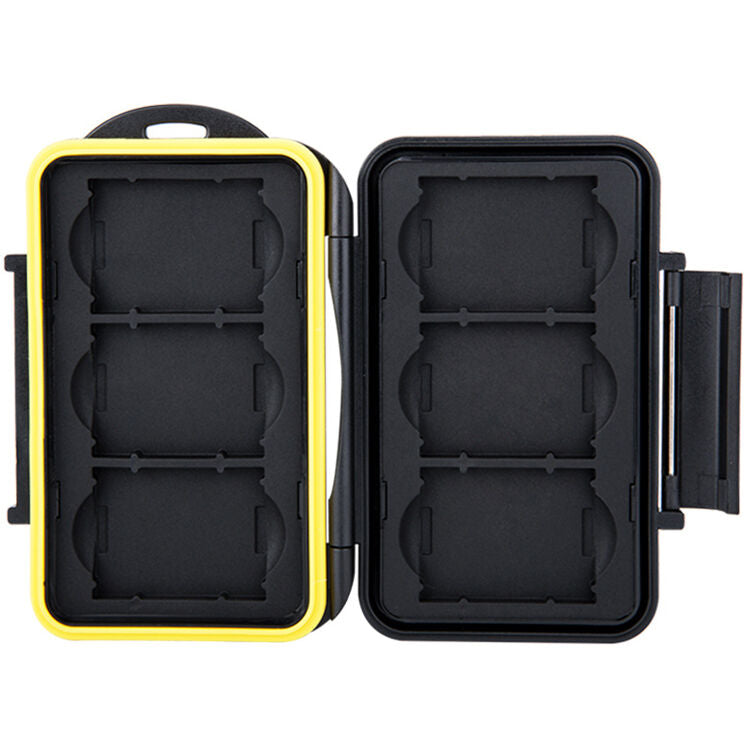 Estuche para Tarjetas JJC para 6 XQD Media - puertos y conexiones