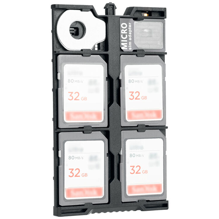Estuche para Tarjetas JJC SW-MCR1 (Negro) - en uso