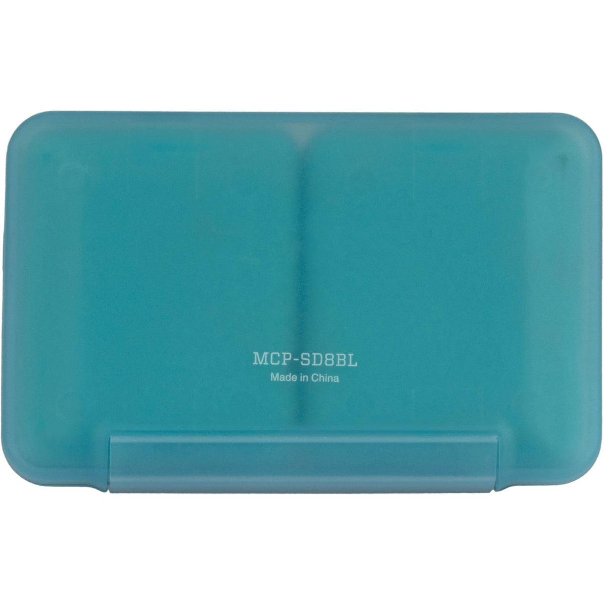 Estuche para Tarjetas Ruggard LEDA para 8 SD (Azul) - vista lateral