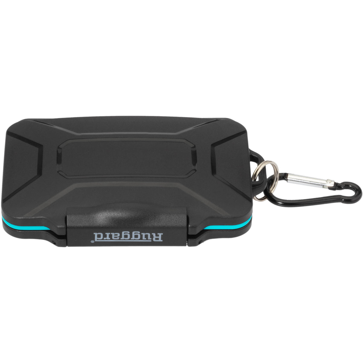 Estuche para Tarjetas Ruggard Leda para SD, microSD, y CF/CFast (Negro) - vista lateral