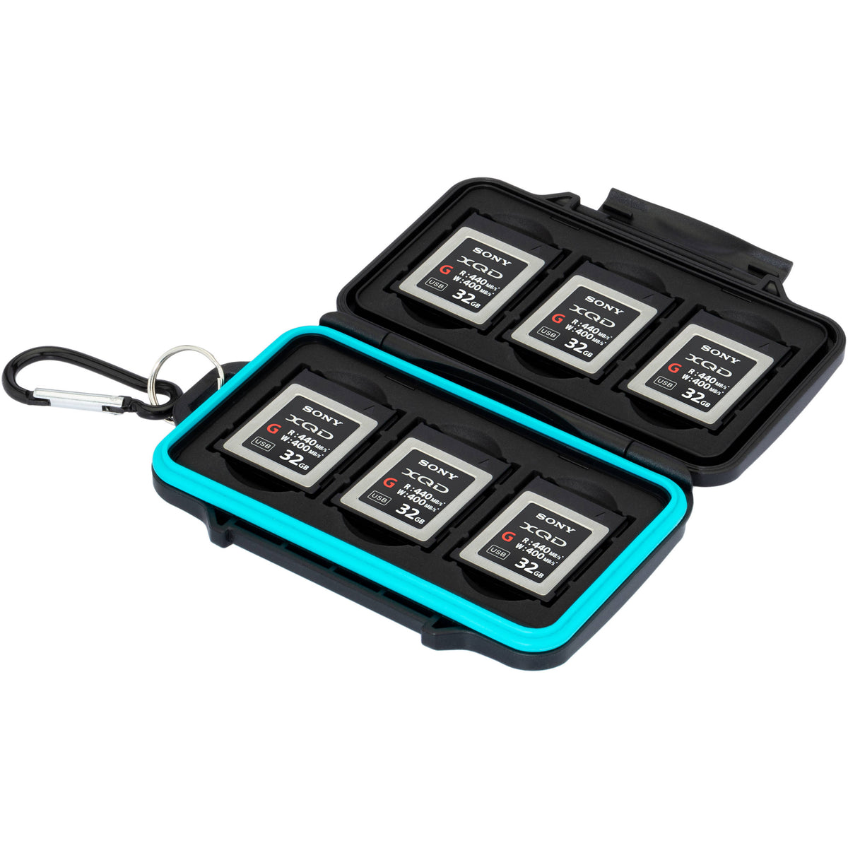 Estuche para Tarjetas Ruggard Leda para XQD or CFexpress Type B (Negro) - contenido de la caja