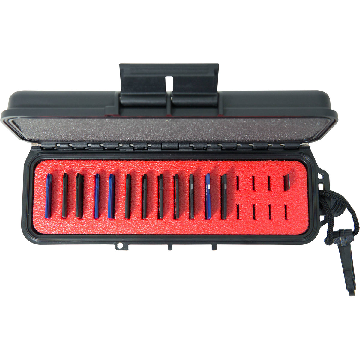 Estuche para Tarjetas SKB iSeries 0702-1 (Negro) - en uso